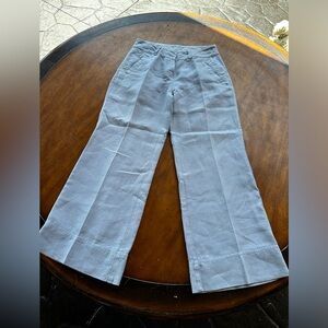 Poetry light blue linen wide leg pant size 6